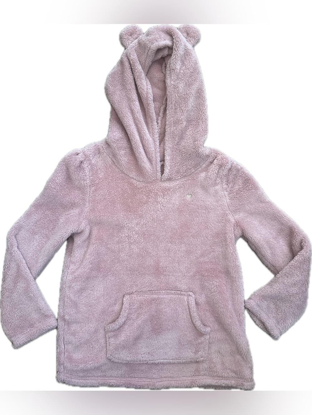 Carters Pink Fleece Pull Over Teddy Hoodie
